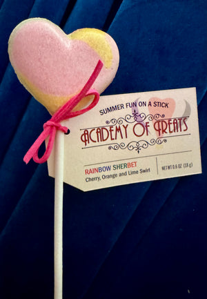 Rainbow Sherbet Lollipop