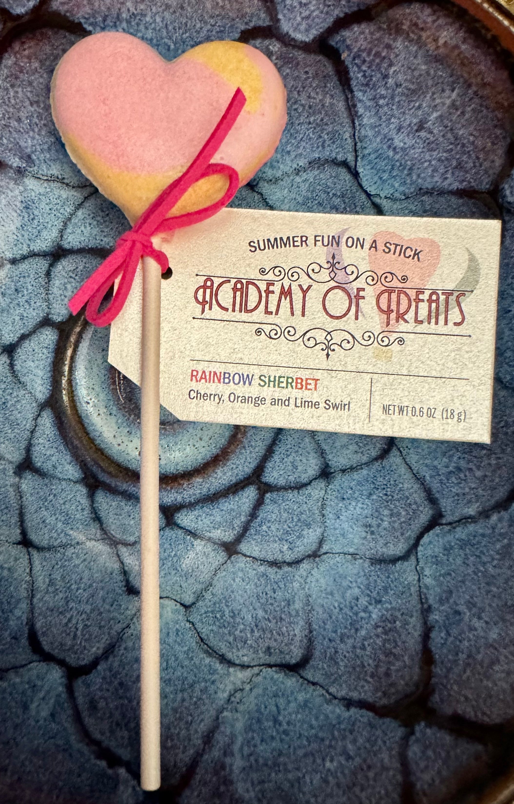 Rainbow Sherbet Lollipop
