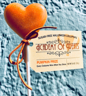 Sugar Free Halloween "Pumpkin Prize" Lollipop