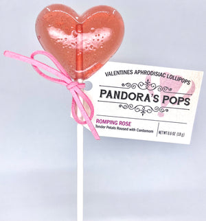 Romping Rose Aphrodisiac Lollipops