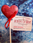 Sugar Free Valentines "Cherry Sweetheart" Lollipop